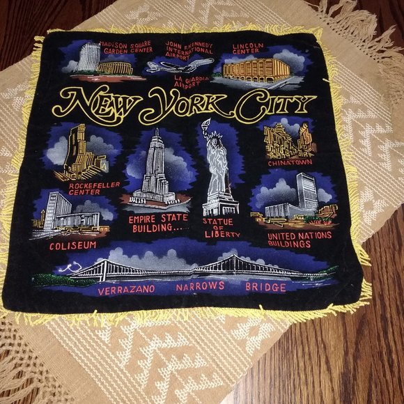 Price Drop-Vintage New York City Pillow Sham - Picture 1 of 4